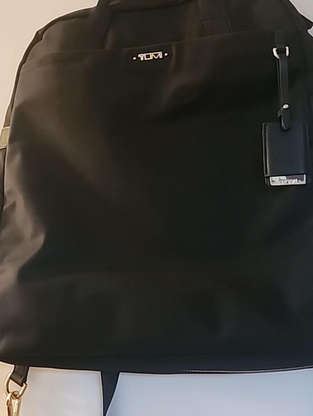 Tumi Voyageur Black Nylon Unisex Laptop Backpack - Picture 3 of 12